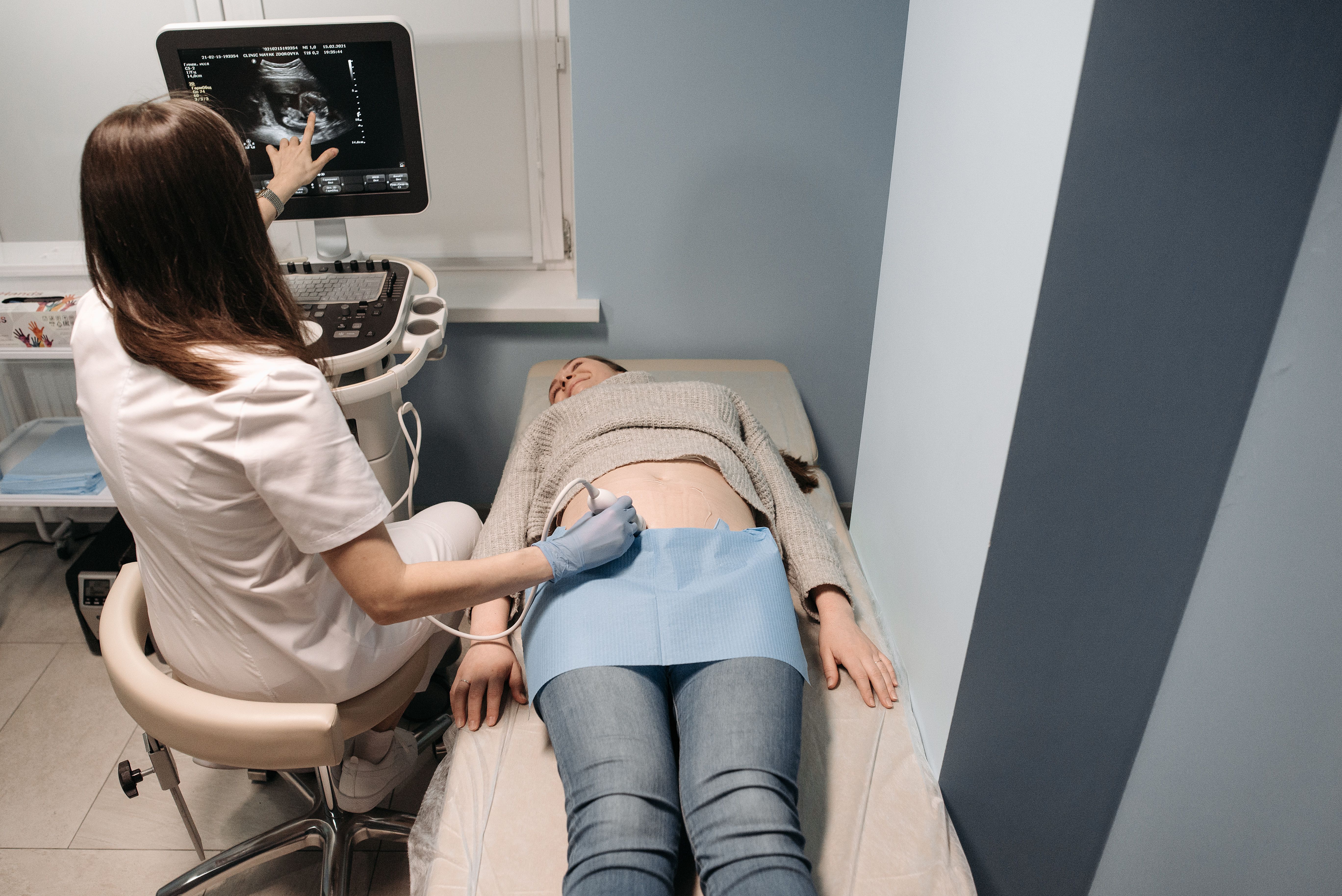 High-risk pregnancy consultation with an obstetrician